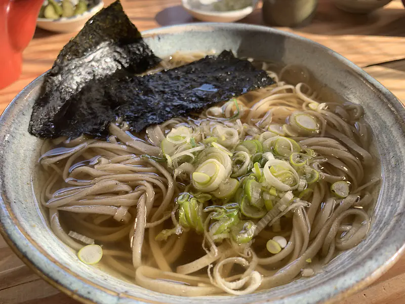 温かいお蕎麦. Nakano, Japan - January 21, 2023