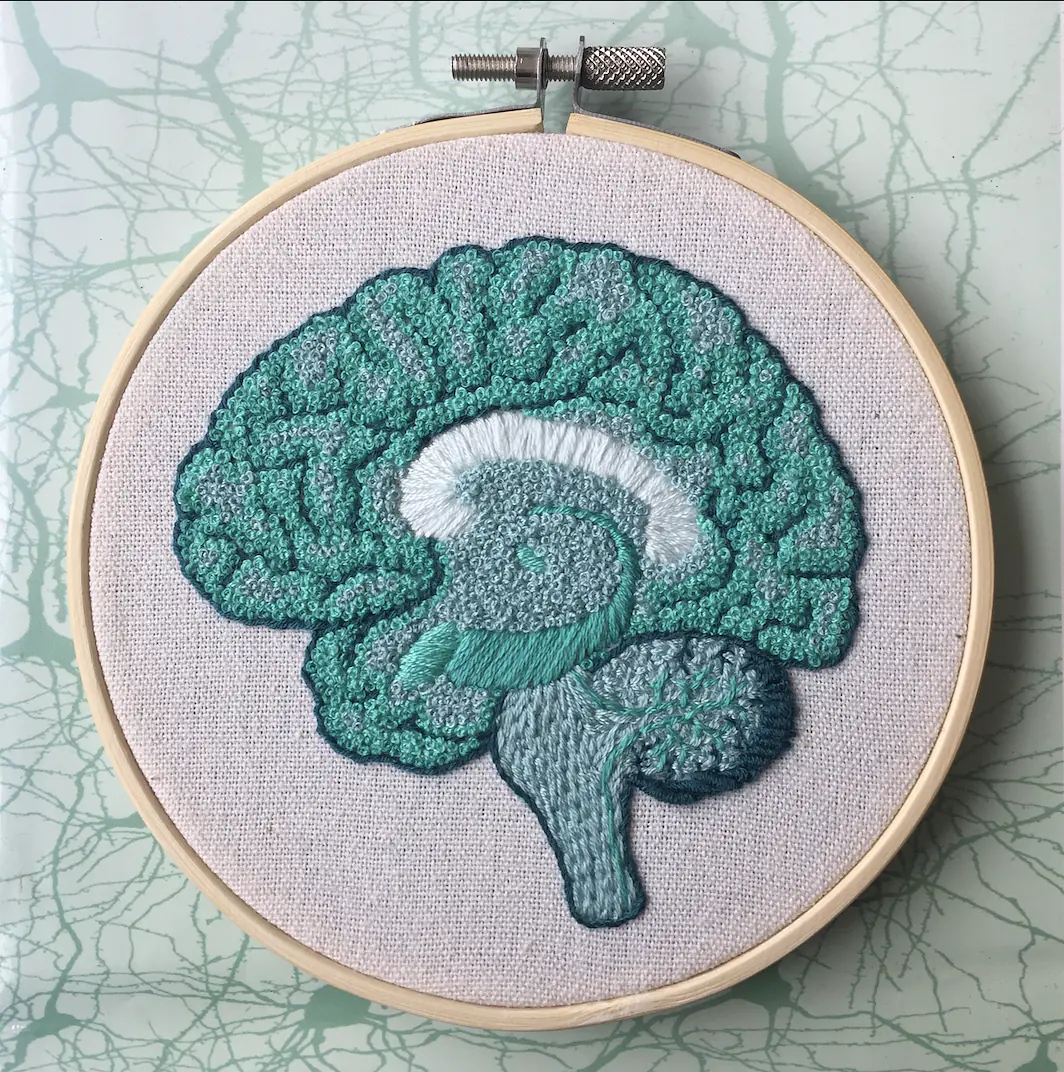 Teal Sagittal Monochrome