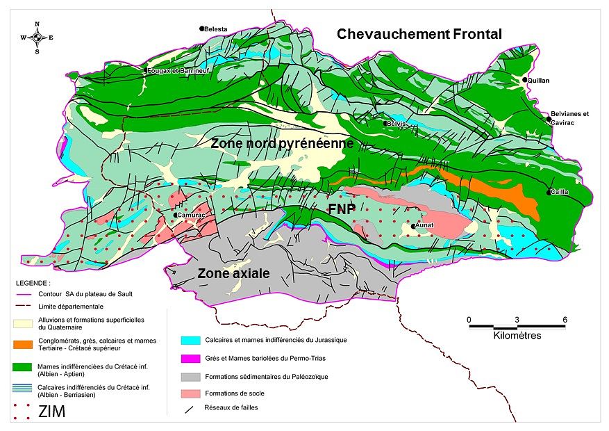 Lithological and Structural Map of the Sault Plateau