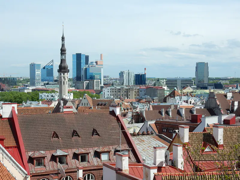 Estonia, Tallinn (2015): View from Vanalinn