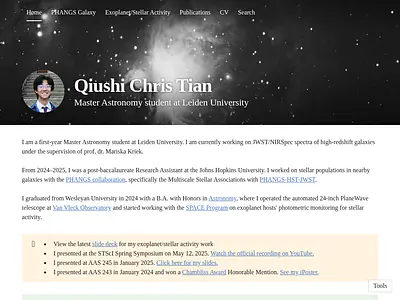 Qiushi Chris Tian