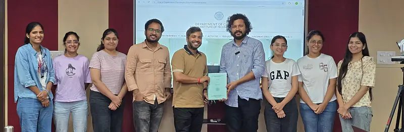 with Prof. Pavan Kumar B.V.V.S. (Supervisor) and lab members