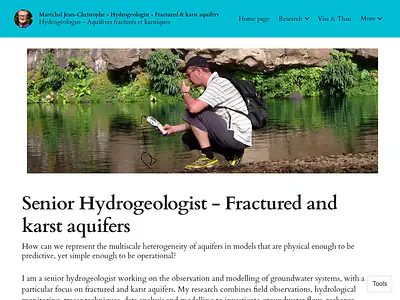 Maréchal Jean-Christophe - Hydrogeologist - Fractured & karst  aquifers