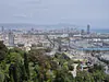 Spain, Catalonia, Barcelona (2026): View towards central districts and the controversial Christopher Columbus Monument from Montjuïc