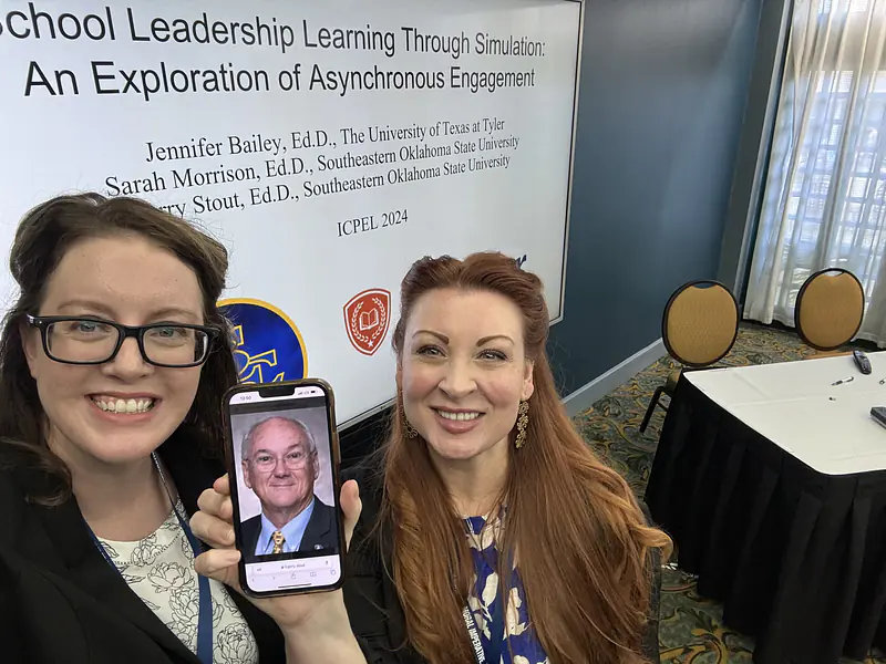 Presenting at the International Council for Professors of Educational Leadership with research colleagues from Southeastern Oklahoma State!