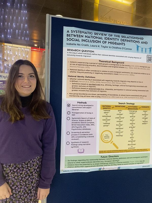 The Helping Kids! Lab at the UCD Festival, 2022 - pictured: Isabelle Nic Craith (left), Dearbháile Counihan (middle) and Dr Laura K. Taylor (right)