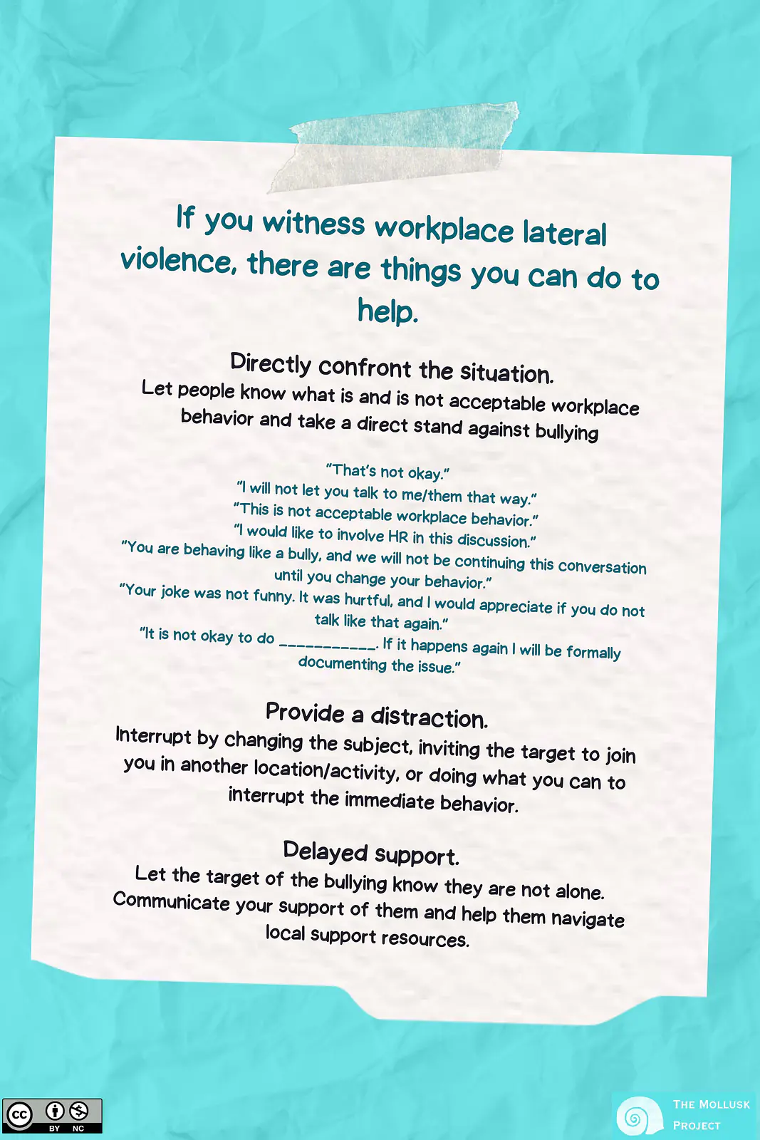 24x36in statements to intervene poster