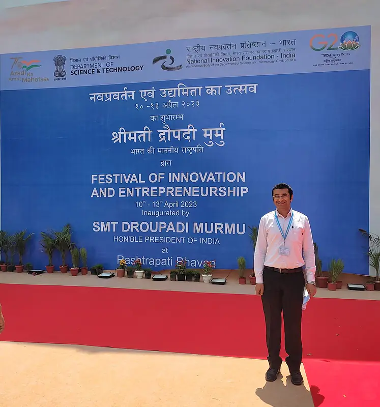 Invitee in Festival of Innovation and Entrepreneurship (FINE) 2023 at Rashtrapati Bhavan